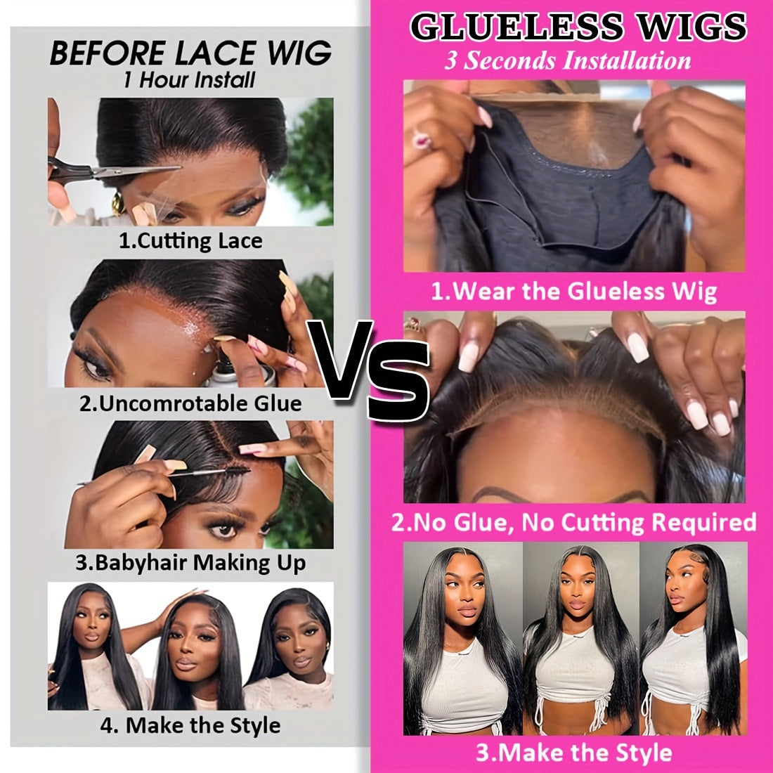 4x4 Put On And Go Glueless Bob Wig Human Hair Curly For Women Kinky Curly Lace Front Wig Human Hair Pre Plucked Pre Cut Lace Ready To Wear 180% Density Natural Black
